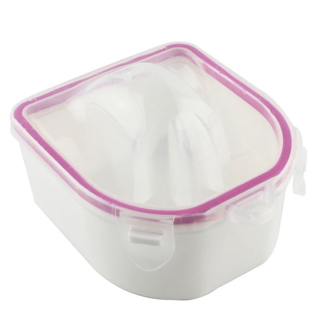 Recipiente para remojar uñas resistente al agua y a la acetona para un tratamiento de manicura seguro, relajación mejorada con agua tibia