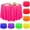 Bright Color, variant on 84 Inch Large Neon Tablecloth Disposable Plastic Round Party Table Cover Decor Assorted Color Tablecloth Circle Table Cover for Wedding Birthday Picnic Tea Party Decor(Vivid Color,4 Pack)