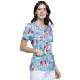 thumbnail image 3 of Tooniforms Women Scrubs Top, V-Neck, TF633, S, Part-time Mermaid, 3 of 7