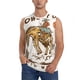 thumbnail image 1 of Fotbe Cowboy Up Vintage Wild West Men's Camiseta sin Mangas Estampada para Hombres, Playera Casual para Gimnasio, Entrenamiento, Playa-Medium, 1 of 7