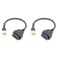 thumbnail image 1 of 2X 6 Pin to OBD 16 Pin Adaptor Cable Motorcycle Fault Detection Connector for, 1 of 6