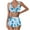 Blue, variant on Tie Dye Printed Bathing Suits for Women Two Piece Swimsuits Summer 2 Piece Swimsuit Tankini Swimsuit Bathing Suit