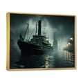 thumbnail image 2 of Designart "Journey Through the Harbor" Nautical & Beach Floater Framed Wall Art Living Room, 2 of 7