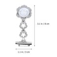 thumbnail image 4 of Silver Fashion Rhinestone Watch Portable Doctor Hanging Pocket Watch Alloy Nurse Pocket Watch, 4 of 9
