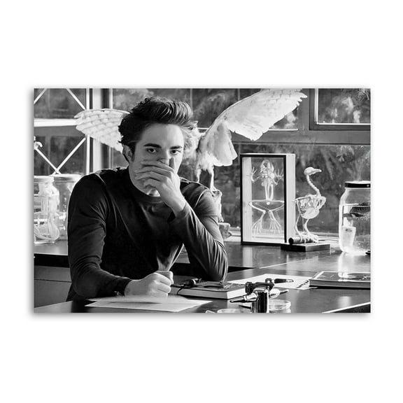 Funny Bathroom Movie Poster - Retro Black & White Wall Art Picture Painting Poster Canvas Print Posters Artworks Bedroom Living Room Decor 12x18inch(30x45cm)