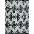 thumbnail image 1 of Ladole Rugs Modern Soft Trellis Geometric Bedroom Dining room Living Room Carpet Area Rug in Ivory-Dark Grey 4x6 (3'11" x 5'7", 120cm x 170cm), 1 of 3