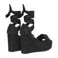 thumbnail image 4 of Alpargata De Plataforma Anna Con Yute Ajuste Estilizado Lona Negro Para Mujer, 4 of 5