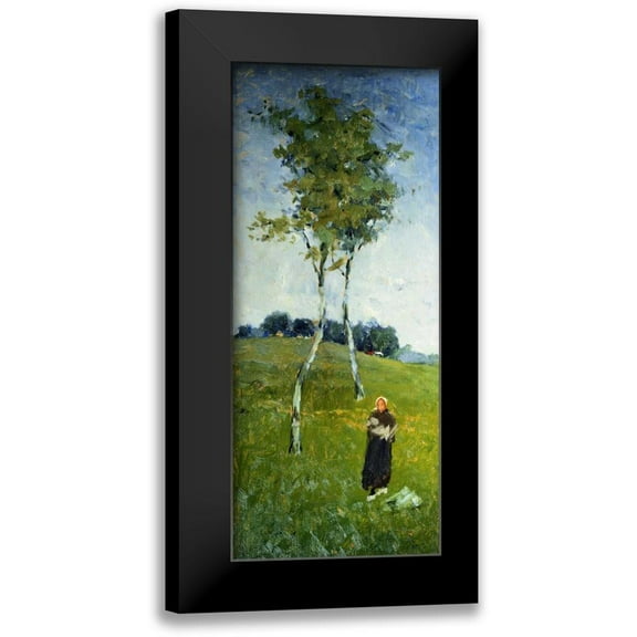 Chase, William Merritt 8x14 Black Modern Framed Museum Art Print Titled - Under a French Sky