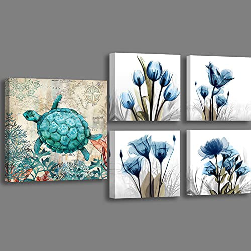 3 Panels Tulip Flower Canvas Painting Prints Picture Wall Art Decor 