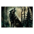 thumbnail image 5 of JRXY Wolf Woods Full Moon Wooden Jigsaw Puzzle for Family Friends 1000 PCS, 5 of 6
