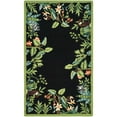 thumbnail image 2 of SAFAVIEH Chelsea Deloris Animal Lovers Wool Area Rug, Black/Green, 7'6" x 9'6" Oval, 2 of 9