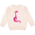 thumbnail image 2 of Inktastic Cute Pink Dinosaur Toddler Sweatshirt, 2 of 4