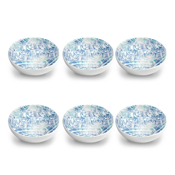 Abode Homewares by TarHong Coastal Scallops Bowl, 7"/ 34 oz. Set of 6
