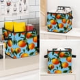 thumbnail image 7 of RATGDN Collapsible Fabric Cube Storage Bin with Double Handles for Living Room Bedroom Office Black - Orange Juice Fruit, 7 of 7