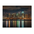 thumbnail image 3 of Designart "Montreal Skyline At Night Urban Elegance" Montreal Print on Natural Pine Wood, 3 of 5