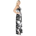 thumbnail image 2 of HAPPY BAY Women's Beach Summer Boho A-Line Maxi Frill Dress Smocked Top Evening Long Strapless Tube Dresses for Women L-XL Ink, All Over Floral, 2 of 2