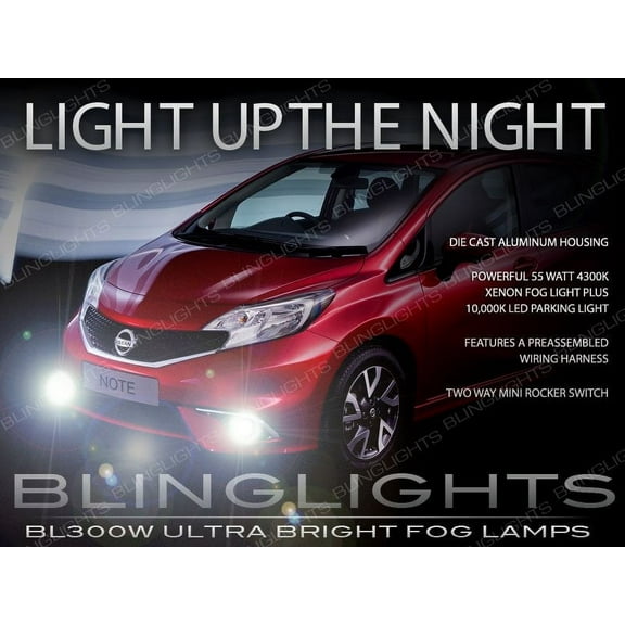 For 2014 2015 2016 Nissan Versa Note Fog Lamps Driving Lights