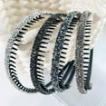 thumbnail image 5 of Glittering Full Rhinestones Hairhoop with Tooth Comb Stylish Face Washing Hairband For Women And Girls Daily Accessories, 5 of 9