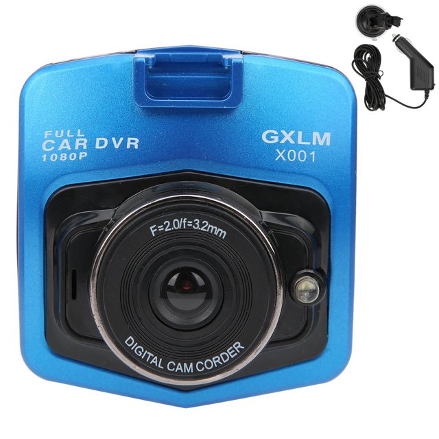 Grabador de conducción frontal DVR de 2,4 pulgadas, 1080P, alta definición, gran angular de 170 grados, sensor G incorporado