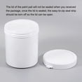 thumbnail image 4 of Unique Bargains Plastic Paint Pail 0.26-Gallon/1000mL with Sealing Strip Lids White 2Packs, 4 of 6