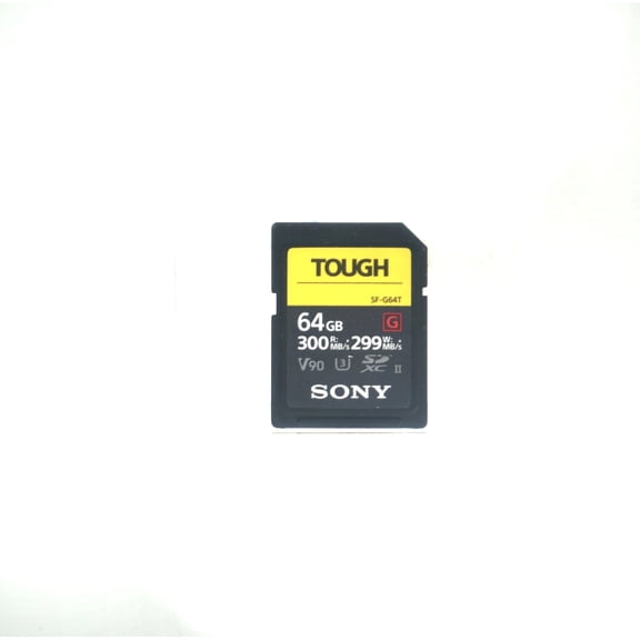 Pre-Owned Sony 64gb Sf-g Series Tough Uhs-ii Sdxc Memory Card 300/299mb/s Speed Sf-g64t