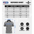 thumbnail image 7 of Exxact Sports Referee Shirt Men, Athletic Fit Basketball Referee Shirt for Sports & Costumes, Comes in V-Neck & Zipper Styles&nbsp;(AM, V-Neck), 7 of 7
