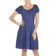 thumbnail image 1 of WILLBEST Vestidos Casuales Border Independent Station - Vestido Nuevo para Mujer con Cuello Cuadrado, Manga Corta Abullonada, Elástico, Fruncido, Ajustado, Estampado de Vuelo Grande Mediana​​, 1 of 3
