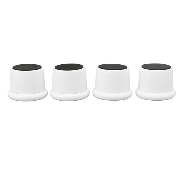 4 elevadores de muebles de altura ajustable, resistentes al desgaste, antideslizantes, para cafetera, sofá, color blanco