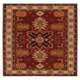 thumbnail image 4 of Rugsotic Carpets Hand Tufted Wool Eco-Friendly 8'x8' Area Rugs Square Red Cream Oriental High Pile Thick Handmade Anti Skid Indoor Rug for Living Room, Bedroom K00535, 4 of 5