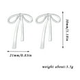 thumbnail image 5 of 100Fens Fashion Bow Earrings For Women Lightweight Bow Earrings For Women s Bow Earrings Ribbon Earrings Tassel Earrings For Wedding Stat, 5 of 6
