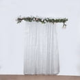 thumbnail image 3 of BalsaCircle 8x8 feet Silver Metallic Fringe Polyester Backdrop Curtain Panel Party Events Decorations Supplies, 3 of 8