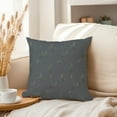 thumbnail image 3 of Ethan Taylor Botanical Throw Pillow Soft Cushion Cover 'Neutral Muted Chromatic Botanical VIII Plants Modern Leaves' Pattern Decorative Square Accent Pillow Case, 16x16 Inches, Green, Gray, 3 of 5