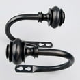 thumbnail image 3 of Soporte para Cortina de Pared Macarena 2 Piezas en Apariencia de U Negro, 3 of 8