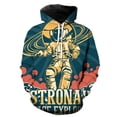 thumbnail image 2 of Sudadera con capucha con estampado 3D de astronauta de dibujos animados para hombres y mujeres, sudaderas casuales de gran tamaño, ropa de calle de hip hop para niños, 2 of 5