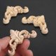 thumbnail image 3 of 60 Piezas Talladas Sin Pintar Muebles de Madera Europea Ventana Esquina Apliques de Madera Estatuillas de Madera Ornamentales cm, 3 of 5
