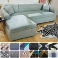 thumbnail image 2 of Printed Sofa Cover Elastic Sofa Slipcover Chaise Longue L Shape Sectional Corner Couch Cover Cases for Furniture 1/2/3/4 Seater, 2 of 7