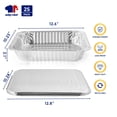 thumbnail image 2 of Sartenes de aluminio JOLLY CHEF, 33 x 26 cm, paquete de 25 con tapas, 2 of 9