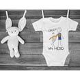 thumbnail image 6 of Tstars Boys Unisex Gifts for Dad Father's Day Shirts Daddy Is My Hero Super Dad Gift for Father from Son Daughter Cool Best Gift for Dad Cute Baby Shower Baby Bodysuit, 6 of 8