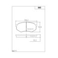 thumbnail image 2 of Balatas Delanteras para Toyota Cressida 3.0l 1990-1992, 2 of 2