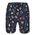 thumbnail image 3 of Goofa Autumn Leaves With Blue Printed Mens Swim Trunks Summer Quick Dry Short Beach Swimwear Bathing Suits-Large, 3 of 9