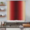 thumbnail image 5 of Dark Red Yellow Ombre Sheer Curtains 72 Inches Long, Farmhouse Modern Gradient Art Light Filering Curtains, Breathable Simi Curtain Privacy Drapes for Living Room Bedroom Lightweight Window Treatment, 5 of 9