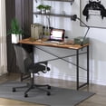 thumbnail image 3 of Patiojoy 40" Industrial Computer Desk Study Writing Table with Storage Bag Rustic Brown, 3 of 6