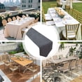 thumbnail image 3 of Chemin de Table en Tissu Cheese pour Hommes Femmes Beige Polyester Long Chemin Transparent 30X210Cm, 3 of 6