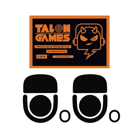 Talongames Control Type Mouse Feet for G PRO X Superlight 2 Wireless, Black, New, 2-Pack