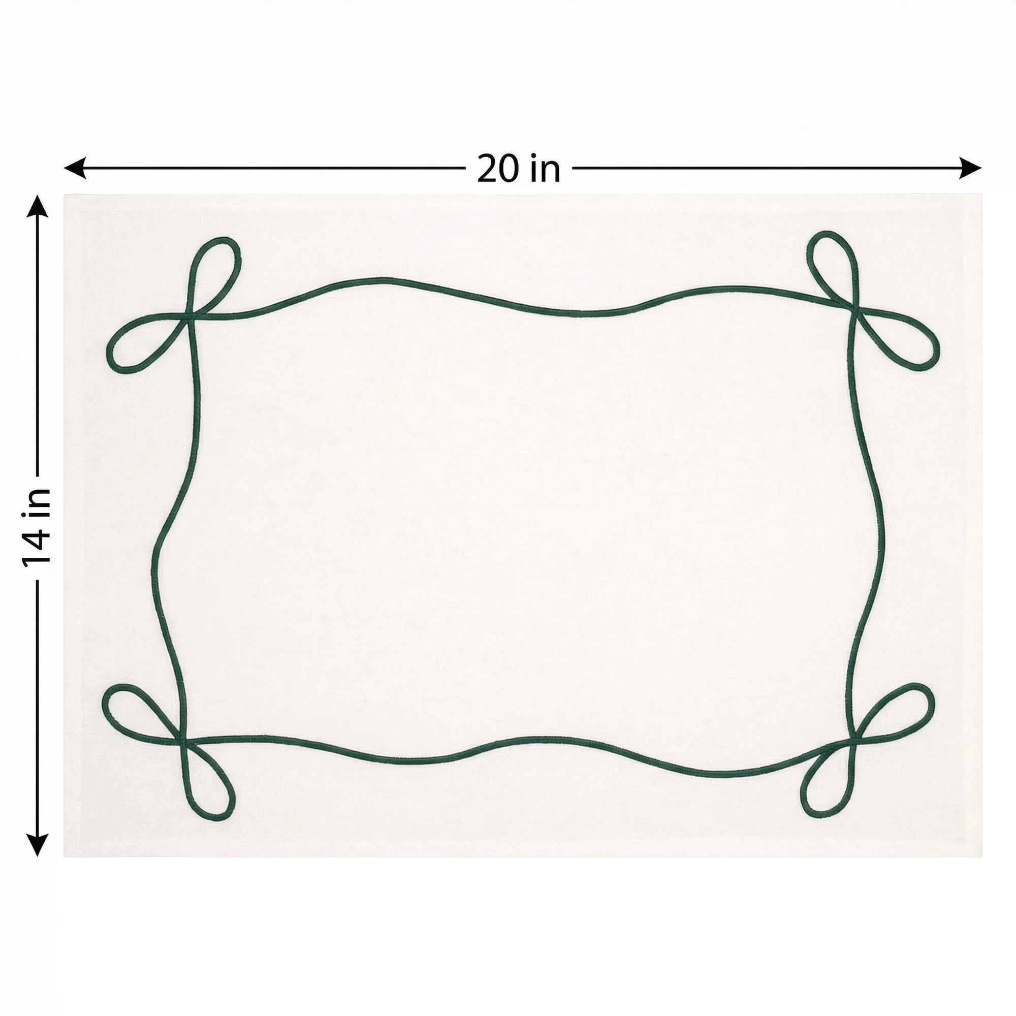 Unique Bargains 6Pcs Washable Cotton Linen Cloth Napkins Dark Green 14x20inch