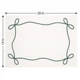 thumbnail image 6 of Unique Bargains 6Pcs Washable Cotton Linen Cloth Napkins Dark Green 14x20inch, 6 of 6