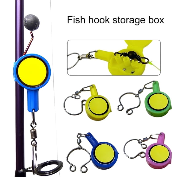 EXLEAF 2Pcs Fishing Knot Tying Tools, Compact Quick Hook Holder for Lures & Swivels