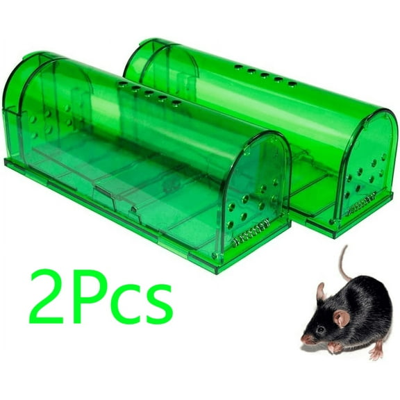 Mouse Traps Humane - Live Reusable Mouse Trap - Catch and Release Mouse Traps - No Kill Mice Trap for Indoor&Outdoor