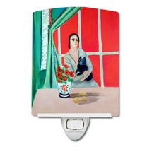 Caroline's Treasures 7269CNL Lady with her Schipperke Ceramic Night Light, 6x4x3", multicolor