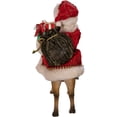 thumbnail image 6 of Kurt Adler 11.5-Inch Fabriché Santa on Reindeer, 6 of 6